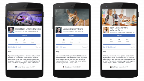 Facebook launches personal fundraising tool; crowdfunding; culture; trends; 